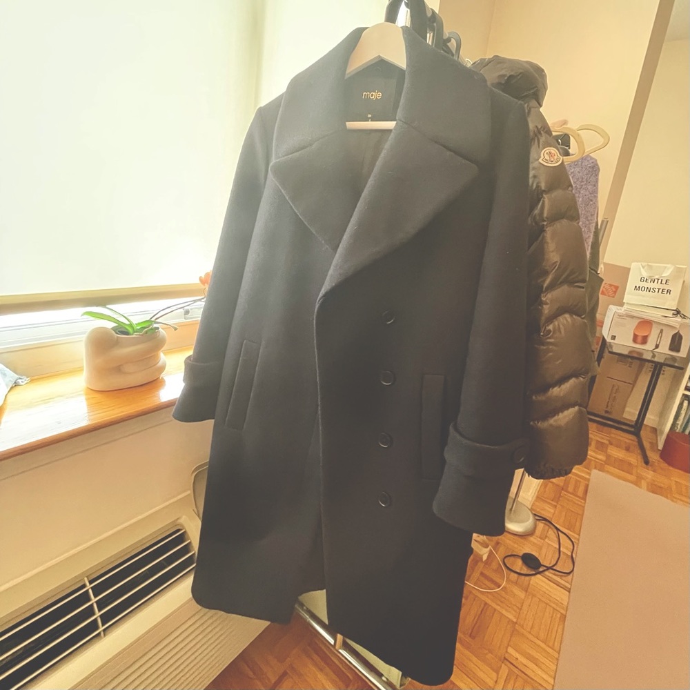Maje navy coat